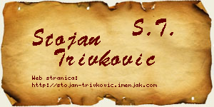 Stojan Trivković vizit kartica